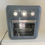 Paula Deen Gray Air Fryer Oven 10L 1400W Convection W/ Basket & Rack. Fixed Price $46.25.