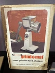 Vtg Rival Grind-o-mat Meat Grinder/food Chopper White Model 303 W/manual & Box. Fixed Price $14.95.