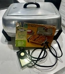 Vintage West Bend Electric Buffet Chef Food Warmer Server W/ Lid Tested Works. Fixed Price $29.99.