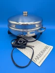 Farberware Round 12" Electric Skillet Frying Pan #344A Domed Lid W/ Instructions. Fixed Price $50.99.