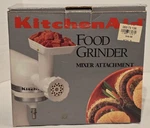Kitchenaid Stand Mixer Attachment Accessory Food Meat Grinder White Model Fga. Fixed Price $25.00.