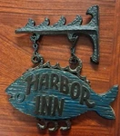 Vintage Sexton 1972 Cast Iron Harbor Inn Fish Wall Decor. Fixed Price $16.47.