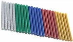 Set Of 25 Glitter Hot Glue Sticks, Assorted Colors By Apple Crafts. Fixed Price $8.99.