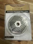 #22 Stainless Steel Grinder Plate 4.5MM Lincoln Outfitters Sku #31200053. Fixed Price $7.49.