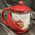 Primula Red Half Moon 5 Cup Glass Tea Pot W Loose Infuser Instructions. Fixed Price $28.00.