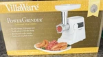 Villaware 5265-05 Professional Meat Grinder 320W White Reverse Switch Easy Clean. Fixed Price $70.00.