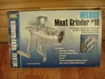 Niob Dac #10 MPE-10C Deluxe Cast Iron Meat Grinder Sausage Stuffer Manual. Fixed Price $15.00.