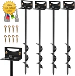 24'' Mobile Home Anchors, Set Of Ground Screw In With Brackets And. Fixed Price $61.48.