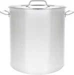 Concord Polished Stainless Steel Stock Pot W/ Flat Lid. Fixed Price $89.98.