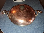 Vintage Wear-ever 8" Hallite Aluminum Pan Twisted Handle & Copper Lid #2108. Fixed Price $14.99.