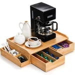 Bamboo Drawer Organizer For Coffee Pod, K Cup Counter, Tea Bag .... Fixed Price $37.18.
