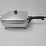 Montgomery Ward 10" Electric Skillet/deep Fryer, Model DE-2087 W/ Basket. Fixed Price $29.95.