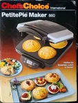 Chefs Choice Petite Pie Maker 860 Electric Dessert Pot New In Box Rare. Fixed Price $89.95.