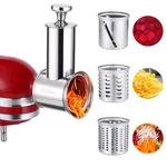 Stainless Steel Slicer Shredder Attachment For Kitchenaid Stand Mixer, Large .... Fixed Price $93.92.