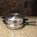 Vollrath Vacumatic 304-S Stainless Steel 11 1/2" Skillet/ Saute Pan W/dome Lid. Fixed Price $42.90.
