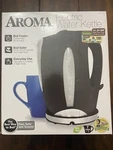 Aroma Electric Water Boil Kettle AWK-108 Auto Shut Off Black Free Shipping 1.7QT. Fixed Price $44.95.