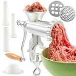 Cucinapro Meat Grinder With Tabletop Clamp & 2 Cutting Disks, Cast Iron Heavy. Fixed Price $56.69.