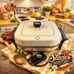 Vintage Sunbeam Electric Skillet Lid & Temp Control Works Great. Fixed Price $24.99.