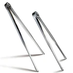 Stainless Steel Kitchen Tongs 2 Set, Non-slip Serrated Tips, One-piece Metal .... Fixed Price $15.76.