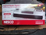 Nesco VSS-01 Automatic Food Vacuum Sealer With Digital Scale And Bag Starter Kit. Fixed Price $57.50.