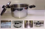 Saladmaster Stockpot 14 Qt 316TI Titanium Stainless Dutch Oven Fry Saute Pan Lid. Fixed Price $894.99.