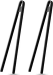 Patelai 2 Long 11.8IN Black Silicone Food Tongs Kitchen. Fixed Price $12.39.