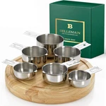 Bellemain One-piece Stainless Steel Measuring Cups Set Of 6. Fixed Price $33.89.