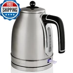 Ovente 1.7L Electric Kettle 1500W Fast Boil Cordless Stainless Steel Bpa-free. Fixed Price $50.36.