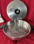 Vintage Revere Ware 11.5 Electric Skillet Pan Lid Model 8851 Tested Booklet. Fixed Price $50.00.