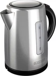 Black+decker 1.7L Cordless Tea Kettle W/ 360 Swivel Base, Silver, KE2000SD. Fixed Price $43.52.