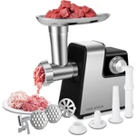 Electric Meat Grinder 350W(2800W Max) Sausage Stuffer Maker With Size, Silver. Fixed Price $75.21.