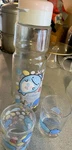 San-x Jinbesan Whale Water Pot Shark Matching Glasses Storage Bottle. Fixed Price $85.00.