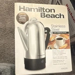 Hamilton Beach 12 Cup Stainless Steel Electric Percolator 40622R, Keep Warm. Fixed Price $59.99.
