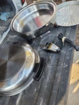 American Royalty Liquid Core Stainless Steel Electric Skillet W/lid -up TO400 F. Fixed Price $58.86.