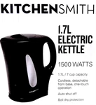 Kitchen Smith By Bella 1.7L Electric Water Tea Kettle Auto Shut Off 1500 Watts. Fixed Price $38.95.