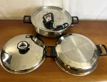 Regal Ware K7286 12'' Oil Core T304 Stainless Electric Skillet Bundle Steamer Us. Fixed Price $174.00.