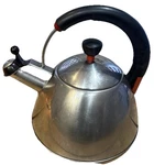 Vintage Farberware Stainless Steel Whistling Tea Kettle 2 Qt K7055. Fixed Price $11.99.