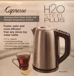 Capresso Electric Water Kettle H2O Steel Plus ,SS,57 Oz. 278.05. Fixed Price $45.00.