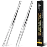 Hotec Kitchen Tongs Stainless Steel Professional Chef Tweezers, Set .... Fixed Price $26.86.