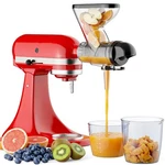 Slow Juicer Attachment For Stand Mixer Cold Press Dual Feed Chute Pusher Fruit V. Fixed Price $84.02.