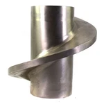 Custom Industrial Food Grade Stainless Steel Auger Mixing Screw Blade Section. Fixed Price $249.97.