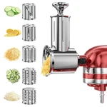 Xincan Slicer Shredder Attachment For Kitchenaid Stand Mixer 5 Blades Cheese. Fixed Price $83.66.
