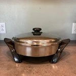 Saladmaster 12" Electric Skillet T-304/T316L Stainless Steel Oil Core SA012OCU. Fixed Price $279.99.