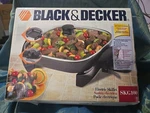 New Black & Decker Home 12" Electric Skillet Model SKG100 Open Box Nos Nib. Fixed Price $19.99.