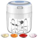 Electric Mini Food Processor, One-click Garlic Meat Grinder Usb Rechargeable Usa. Fixed Price $8.99.