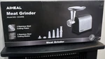 Aiheal MG-2430RB Meat Grinder Silver Black Stainless Steel Plates Blades. Fixed Price $54.00.