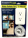 Presto Plug Wall Outlet Extender 4 Ft Cord Peel & Stick As Seen On Tv 2 Ac Usb. Fixed Price $18.74.