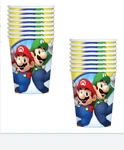 Amscan Vibrant Multicolored Super Mario Brothers Paper Cups - 9 Oz 16 Pack. Fixed Price $9.90.