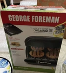 George Foreman GR20B 4 Serving Classic Plate Grill, Black Open Box. Fixed Price $35.00.