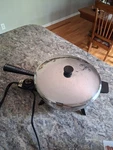 Vintage Farberware 12" Electric Fry Pan Skillet Lid 310-B Stainless Steel. Fixed Price $45.00.